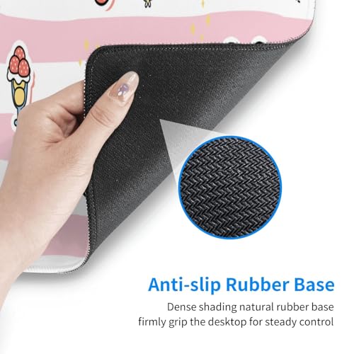 Cute Frog Mouse Pad XL Large Mousepad Non Slip Rubber Base Desk Mat for Laptop Computer Gaming 31.5" X 12" - color: Cute Frog