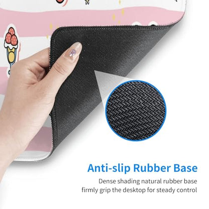 Cute Frog Mouse Pad XL Large Mousepad Non Slip Rubber Base Desk Mat for Laptop Computer Gaming 31.5" X 12" - color: Cute Frog
