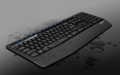 Logitech K345 Wireless Keyboard - Full-Sized Keyboard with Palm Rest, 2.4 GHz Wireless USB Receiver - for PC, Laptop - style: Keyboard