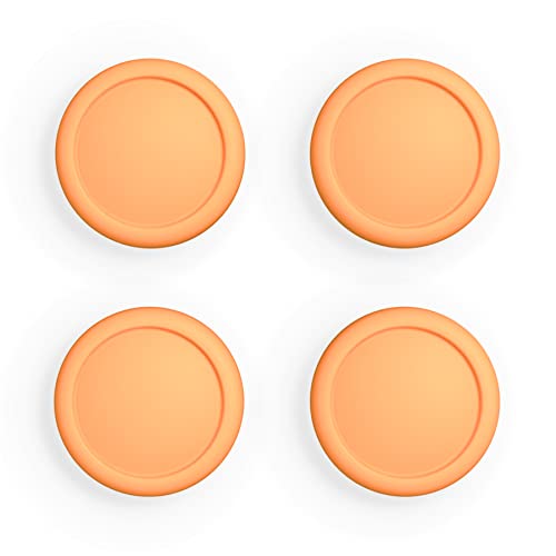 eXtremeRate PlayVital Switch Joystick Caps, Thumbstick Caps, Silicone Analog Cover for Switch Lite & OLED Joycon Thumb Grips - Apricot Yellow - color: Apricot Yellow