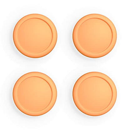 eXtremeRate PlayVital Switch Joystick Caps, Thumbstick Caps, Silicone Analog Cover for Switch Lite & OLED Joycon Thumb Grips - Apricot Yellow - color: Apricot Yellow