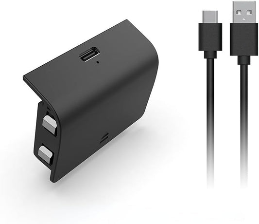 Upgraded 800 mAh Rechargeable Controller Battery Pack for Xbox Series S/X with USB C Charging Cable and LED Indicator - 1 Pack