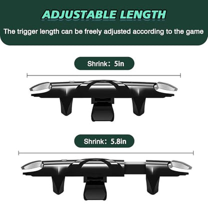 EasEasy Phone Game Trigger for iOS/Android, Mobile Gamepad Controller Compatible for PUBG/Knives Out/Call of Duty, Sensitive Aim & Shoot PUBG Trigger with Gaming Finger Sleeves