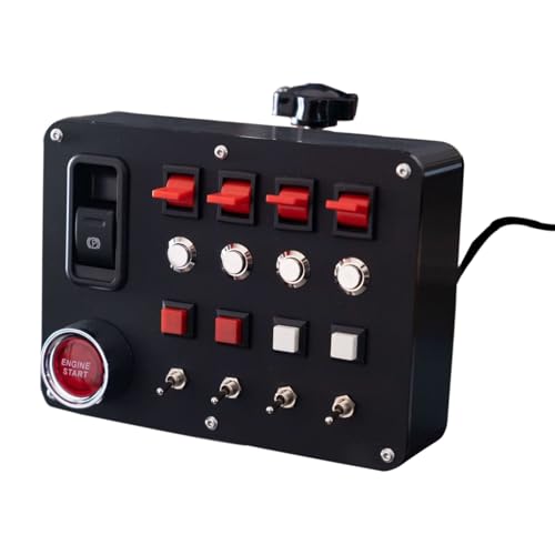 Obokidlyamor Simulator American Truck 27 Customizable Button Box 3 For G27/G29/G920/G923 Steering Wheel;PC Central Control Box Controler For ATS/ETS2 for MOZA R3/R5/R9/R12 Base (Style-2) - size: Style-2
