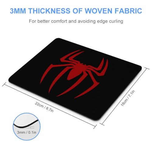 Gaming Mouse Pad, Red Spider Mouse Pad 7.1x8.7 Inch Small Computer Mouse Mat Keyboard Desk Mousepad for Gaming, Office, Home - color: style-14, size: 7.1 x8.7-Inch