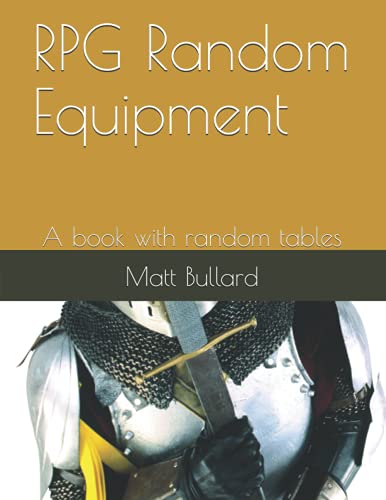 RPG Random Equipment: A book with random tables