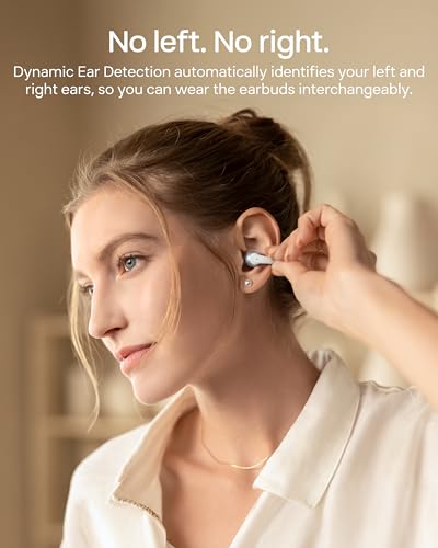 SHOKZ OpenDots 2 Open-Ear Clip-On Earbuds with Upgraded Dolby Audio, 3-Mic Clear Calls, Rich Bass, Up to 40 Hrs of Audio, Wireless Charging, Interchangeable Left/Right Earbuds, IP57, Bluetooth 6.1 - color: Grey