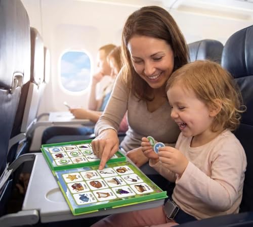 Travofun Magnetic Bible Story Spin & Seek Bingo Game for Kids Ages 3-8 | Portable Christian Learning Toy with Spinner & Question Cards | Interactive Travel Game for Road Trip | Screen Family Activity - style: Bible Bingo