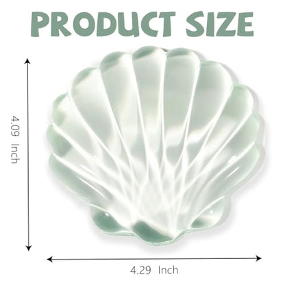 Gel Wrist Rest for Keyboard and Mouse Green Shell Keyboard Wrist Rest Set Ergonomic Cute Transparent Clear Cool Mouse Wrist Pad Silicone Non-Slip Support for Computer Gaming Home Office Ocean Beach - color: Seashell Green