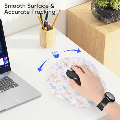 Ergonomic Mouse Pad with Wrist Support,Non-Slip Rubber Base for Computer Laptop & Mac,Lightweight Rest for Home,Office & Travel (Cute Kitten) - color: Cute Kitten