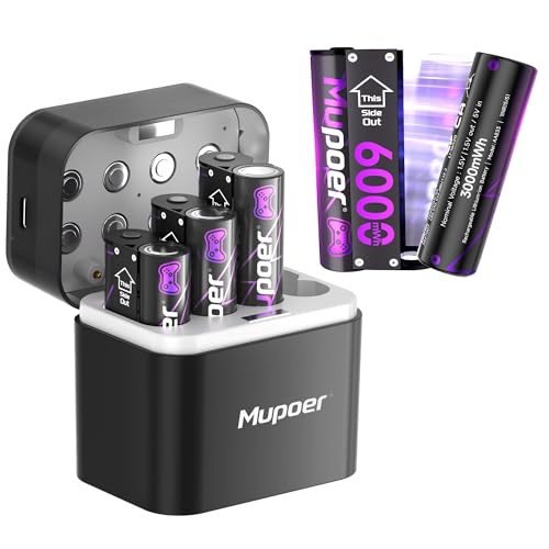 Rechargeable AA Batteries Lithium 8x3000mWh,Xbox Controller Battery Pack 4x6000mWh,1.5V Rechargeable Double A Battery,Long Lasting Lithium Battery with Box for Xbox Series One X/S,Elite,Blink Camera - size: 3000mWh 8AA Design for XBox