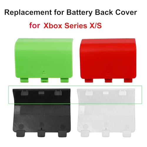 Anglepingping 4 Pack Battery Back Cover Replacement for Xbox Series X/S Controller,Battery Door Shell Compatible with Xbox Series X/S Controller [Not Fit Xbox One/One X/S](Random Color) - color: Random Colar