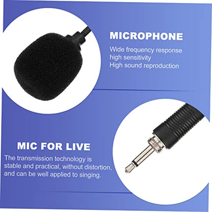 BESPORTBLE 2Pcs Live Streaming Microphone Professional Omnidirectional Mic for Live Singing Noise Canceling Design for Parties Events Conferences and Recording Sessions