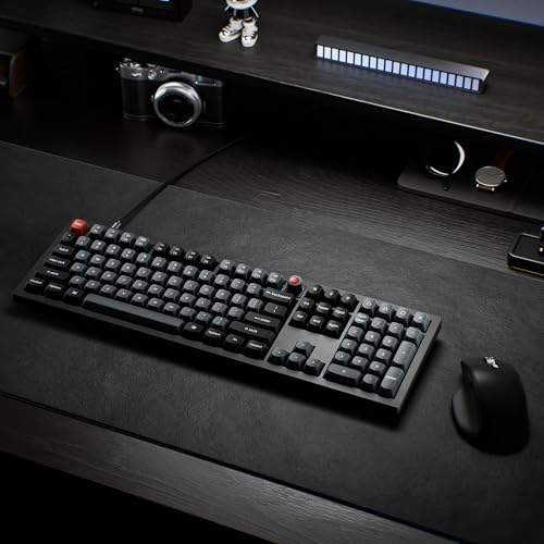 Keychron V6 8K Full Size Wired Mechanical Keyboard with Programmable Knob, 8000 Hz Polling Rate, OSA PBT Keycaps, Hot-swappable Super Banana Switchs, RGB Backlit for Mac Windows Linux - color: Banana Switch