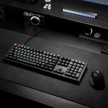 Keychron V6 8K Full Size Wired Mechanical Keyboard with Programmable Knob, 8000 Hz Polling Rate, OSA PBT Keycaps, Hot-swappable Super Banana Switchs, RGB Backlit for Mac Windows Linux - color: Banana Switch