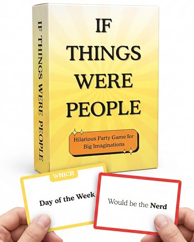 If Things were People – Funny Card Game for Family Game Night, Teens & Adults | Hilarious Debate Party Game for Families, Friends, Date Night & Parties | Easy to Learn | 2+ Players