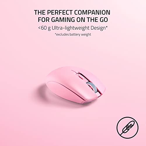 Razer Orochi V2 Mobile Wireless Gaming Mouse, 60g Lightweight, Pink - color: Quartz Pink