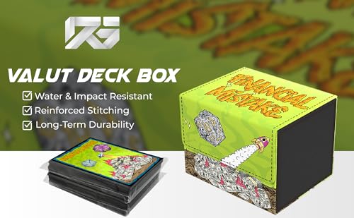 (Financial Mistake) 100% Hand-Drawn TCG/MTG 100+ Card Vault Deck Box - style: Financial Mistake