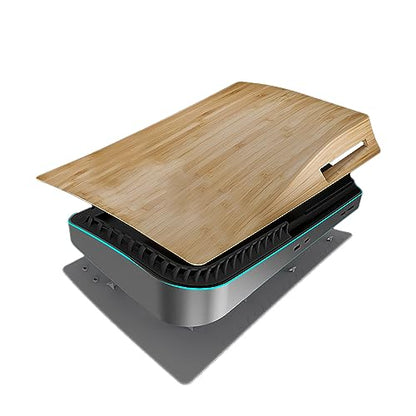 Face Plates Cover Skins Shell Panels for PS5 Disc Edition Console, Accessories for Playstation 5 Protective Faceplates (Wood Grain) - color: Wood Grain