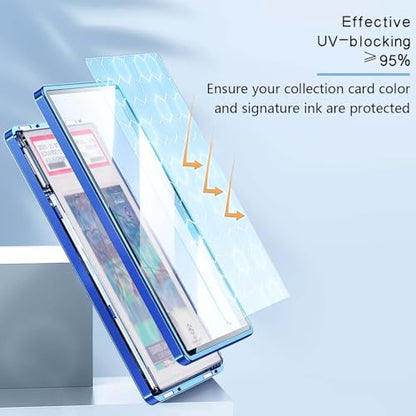 PSA Slab Bumper Case, Metal Graded Cards Slab Magnetic Protector for 35pt PSA/CGC Graded Cards|Scratch Resistant | Stackable | UV Resistant | Gold - color: Gold Psa