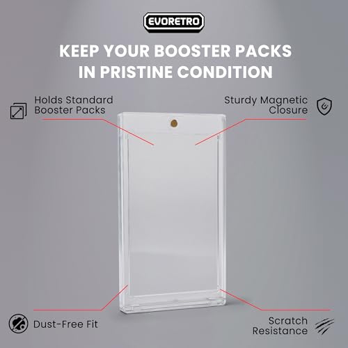 Premium Booster Pack Protection Bundle – Clear PET Sleeves + Magnetic One-Touch Card Holders for Pokémon MTG Yu-Gi-Oh