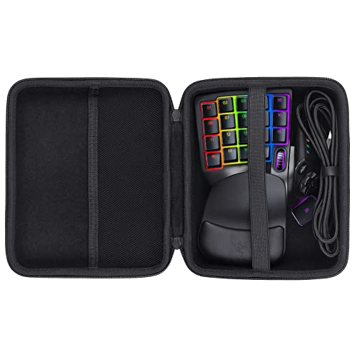 co2CREA Hard Travel Case for Razer Tartarus Pro V2 Gaming Keypad | Travel Storage, Space For Keypad And Cable, Organized Interior, Protective Carrying Case - size: for Gaming Keypad