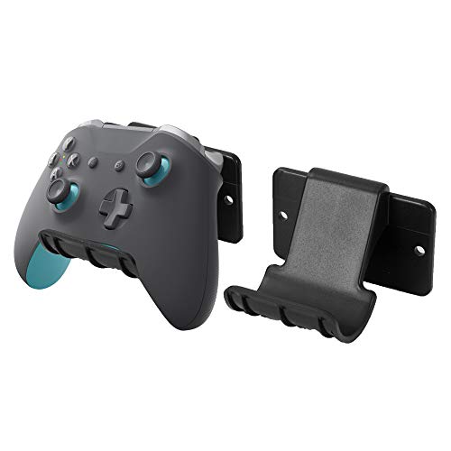 VIVO Universal Video Game Controller Wall Mount Holders, Compatible with PlayStation, Xbox, NVIDIA, Nintendo Switch Controllers, and More, 2-Pack, Black, MOUNT-GM01C - color: Black