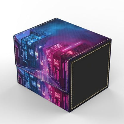 Vault's - TCG/MTG 100+ Card Art Deck Boxes (Cyberpunk Black Lotus) - style: Cyberpunk Black Lotus