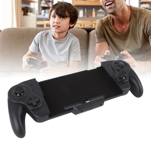 ASHATA Wireless Joypad for Pro Controller Compatible with OLED One Piece Joypad with Mechanical Keys RGB Lighting Adjustable Vibration for OLED Gaming (Black) - color: Black