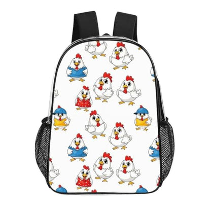 Waterproof Large Clear Beach Backpack Holds Towels Water Bottles | Padded Adjustable Shoulder Strap, Chicken Cute Hens, Stadium Approved Bookbag for College Men Women Festival - color: Pattern (838)