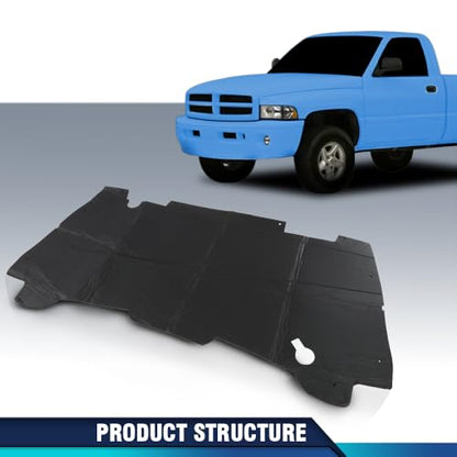 PIT66 Under Hood Insulation Pad Compatible with Dodge Ram 1500 1994 1995 1996 1997 1998 1999 2000 2001(Not Fit Durango Or Dakota, Not Fit for Diesel) - style: 1994-2001 Dodge Ram 1500