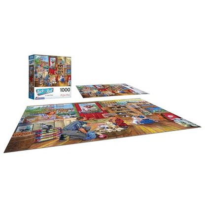 RoseArt - Back to The Past - Pet Store Friends - 1000 Piece Jigsaw Puzzle for Adults - style: Pet Store Friends