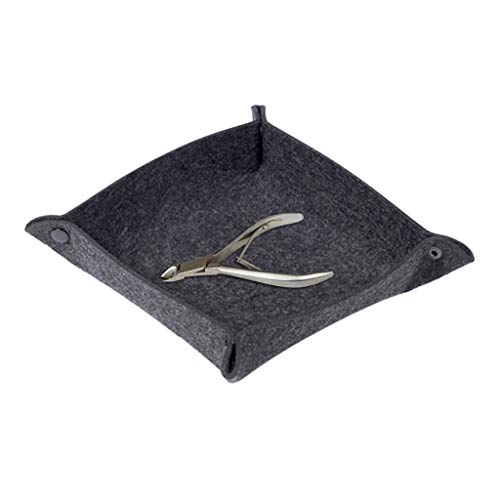 Felt Dice Tray Board Game Foldable Storage Box Square Jewelry for Wallet Coin Desktop Sundries Bins Dice Cup Cup and Tray Set