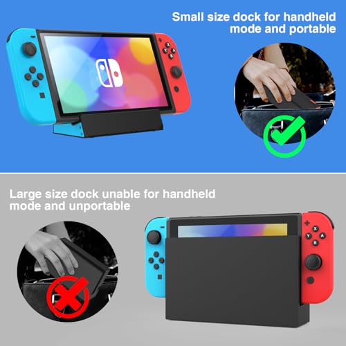 HEIYING Switch Charger Dock for Nintendo Switch 2 / OLED/Lite,Charging Dock Station with Standard USB-C Port for Easy Console Charging - color: Black