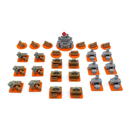 All in Upgrade Kit for Root - 138 Pieces | Board Game Accessory Compatible with The Base Game and Riverfolk, Underworld and The Marauder Expansions.