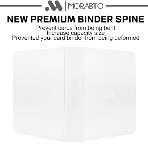 Card Binder 20 Pocket,Trading Card Binder Holds up to 2000 Cards with 50 Sleeves,Zipper Card Holder Album Compatible with TCG Card/Game Cards/Sports Card - color: White, size: 20 Pocket 2000
