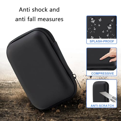 R36S Handheld Gaming Console Bag Shock Proof Portable Travel Carrying Case Storage Box with Pocket - color: red