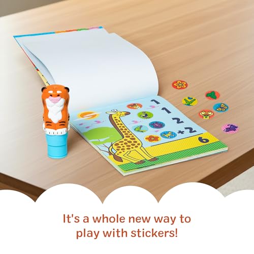 Melissa & Doug Sticker Wow!™ 24-Page Activity Pad and Sticker Stamper, 300 Stickers, Arts and Crafts Fidget Toy Collectible Character – Tiger - for Kids Ages 3+ - FSC Certified - color: Tiger, size: Single