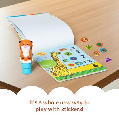 Melissa & Doug Sticker Wow!™ 24-Page Activity Pad and Sticker Stamper, 300 Stickers, Arts and Crafts Fidget Toy Collectible Character – Tiger - for Kids Ages 3+ - FSC Certified - color: Tiger, size: Single
