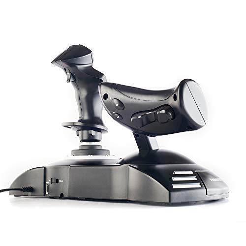 Thrustmaster T-Flight Hotas One Flight Stick & Throttle - XBOX & PC | Detachable design, Officially licensed, adjustable resistance, responsive trigger, 14 programmable buttons, dual rudder - style: Black Xbox Series X/S | PC