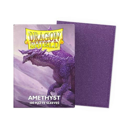 Dragon Shield | Standard Size Matte Card Sleeves | 100 CT - Smooth & Tough TCG Sleeves - Compatible with Pokemon, Flesh & Blood, One Piece & Magic The Gathering | Amethyst - color: Amethyst