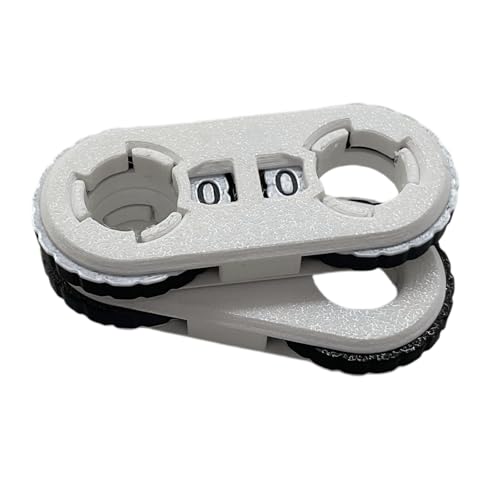 2 Pack MTG Life Counter - HP Tracker with Tracking Card Slot MTG Tabletop RPG Dungeons and Dragons (White) - color: White