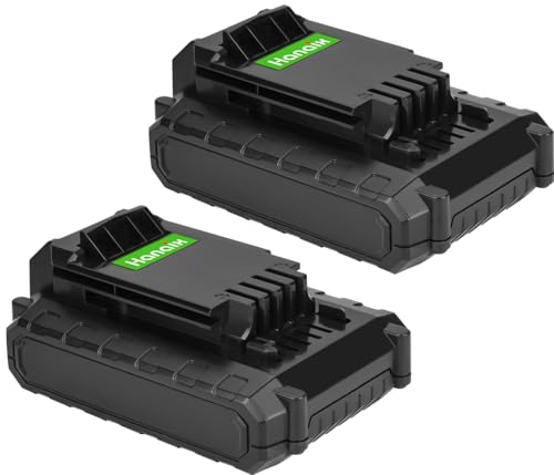 2 Pack 4000mAh PCC680L Battery Replace for Porter Cable 20V Battery PCC681L PCC682L PCC660 PCC660B PCC641 PCC683L PCC685L PCC601 PCC670 20V Cordless Tool Battery