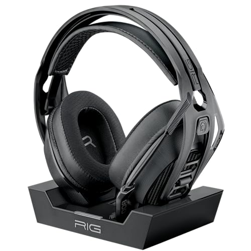 RIG 800 PRO HX Wireless Gaming Headset & Multi-Function Base Station Xbox | Officially Licensed for Xbox Series X|S, Xbox One, PC - Dolby Atmos 3D Audio - Up to 60 Hour Battery - Flip-to-Mute Mic