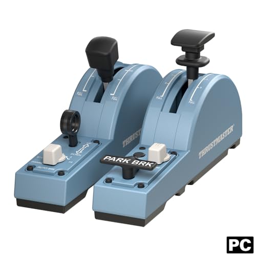 Thrustmaster TCA Quadrant Add-On Airbus Edition Control Panel - PC | 15 functions, flaps & speed brake, landing gear, trim, autobrake, 2 axes, 10 buttons, magnetic sensors, non-slip feet - style: Quadrant Add On