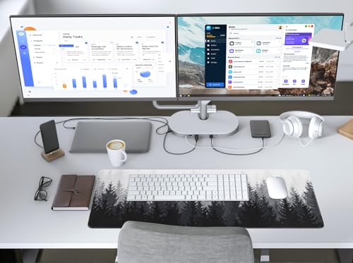 Desk Mat Forest, Keyboard Mats for Desk, 31.5" x 11.8" XL | Large Gaming Mouse Pad, Stitched Edges, Non-Slip Desk Pad, Computer Keyboard Mat, Office Home - color: Forest