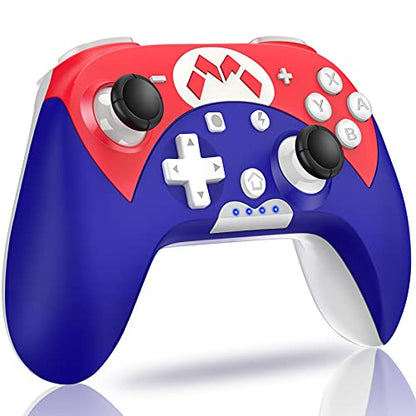 Switch Controller - Wireless Switch Pro Controller for Switch/Switch Lite/Switch OLED with 3 Levels Turbo Function, 4 Levels Adjustable Vibration, Six-Axis Motion Control, One-Key Wake up - color: White