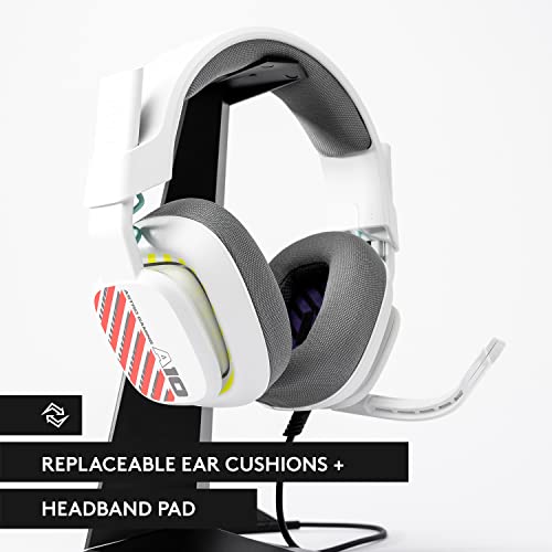 Logitech G Astro A10 Gen 2 Cross-Platform Wired Gaming Headset - White/Xbox | 3.5mm Headphone Jack, 32mm Drivers, Flip-to-Mute Mic, Over-Ear Cup Design - color: White/Xbox Edition