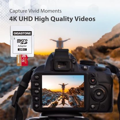 【5-Years Data Recovery】 GIGASTONE 32GB Micro SD Card, 4K Camera Pro, Compatible with GoPro, Wyze, Security Camera, Drone, Dash Cam, R/W up to 95/35MB/s MicroSDHC Memory Card UHS-I U3 A2 V30 - color: 32GB 4K Camera Pro 1-Pack
