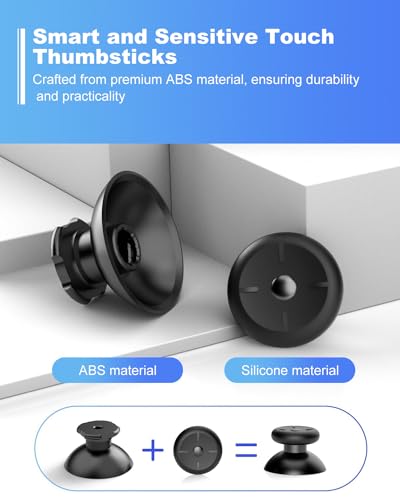 Joystick Replacement Kit for Oculus Quest 2/ 3 Controller, OLCLSS Accessories for Oculus Quest 2 Controller and Meta Quest 3 Controller, Joysticks, Thumbstick, Screwdriver, Tweezer & Pry Tool (13-in-1) - color: White-13-in-1